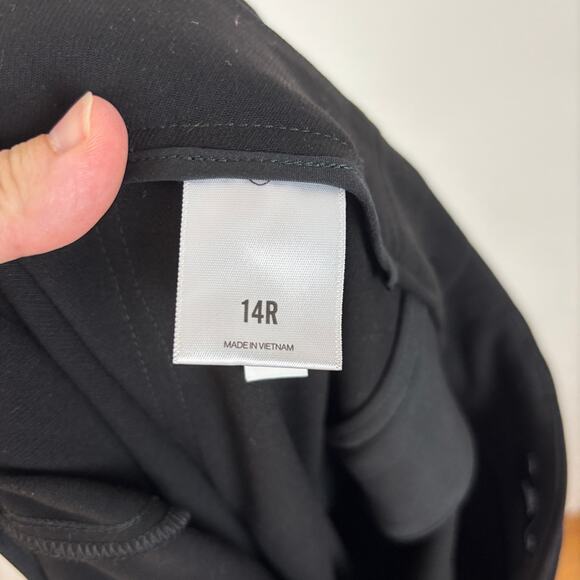 Express Super High Waisted Belted Cargo Pant Black 14 office career utility - Picture 11 of 12